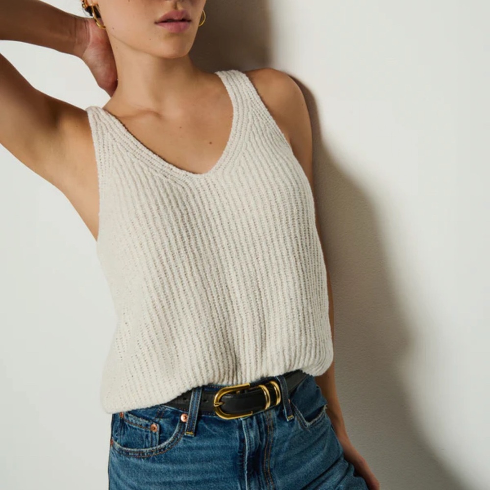 Brand new with tags Nation LTD ivory textured tank